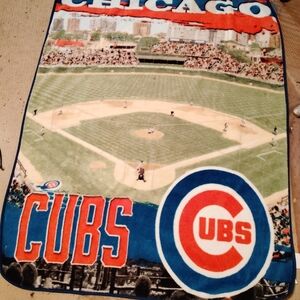 Chicago Cubs Stadium Fleece Throw Blanket